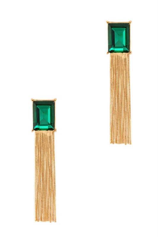 Emerald City Fringe Earrings